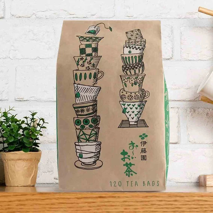 Itoen Eco Tea Bags – Oi Ocha Green Tea with Matcha 120 Tea Bags (1.8g Each)