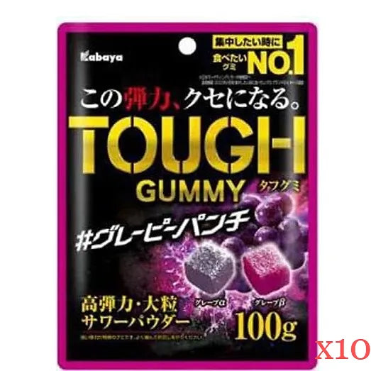 Kabaya Tough Gummy – Assorted Flavors (10 Packs)