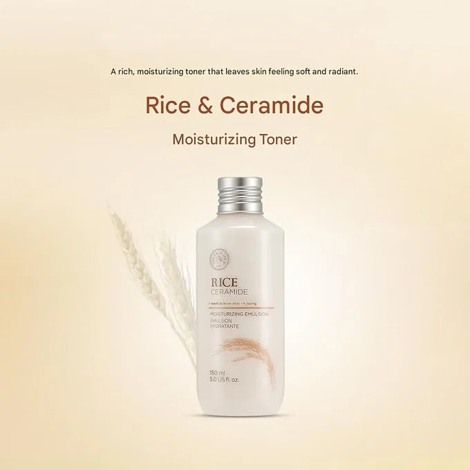Rice & Ceramide Moisturizing Toner – Hydrating Facial Toner (150)