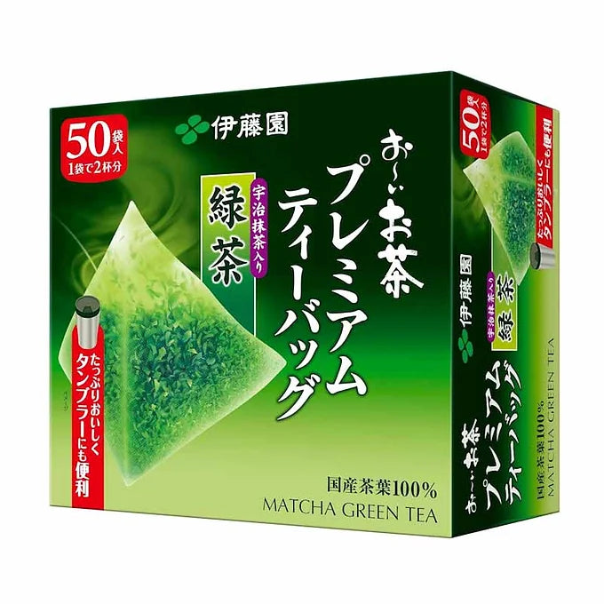 Ito En Oi Ocha Premium Tea Bags – Uji Matcha Green Tea (1.8g × 50 Bags)