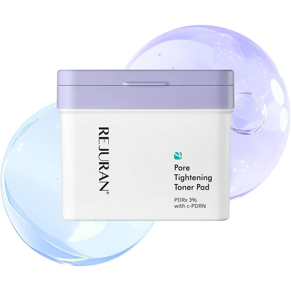 REJURAN Pore Tightening Toner Pads are advanced skincare pads designed to gently cleanse pores, remove impurities, and improve overall skin texture after washing your face.