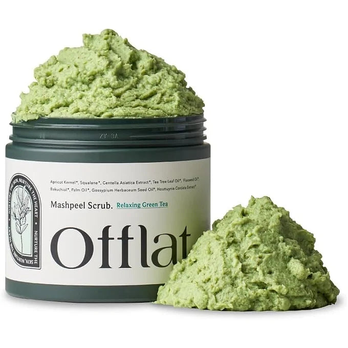 Offlat Mashpier Body Scrub – Triple Retinol Green Tea Scrub (350g)