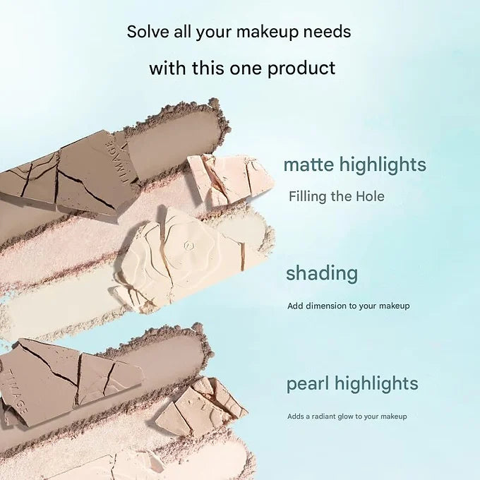 TIMAGE Three-Color Contour & Highlight Powder Palette