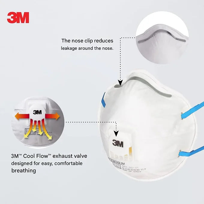 3M Dustproof Mask 8805-DS2 (Equivalent to N95) — 10 Pieces