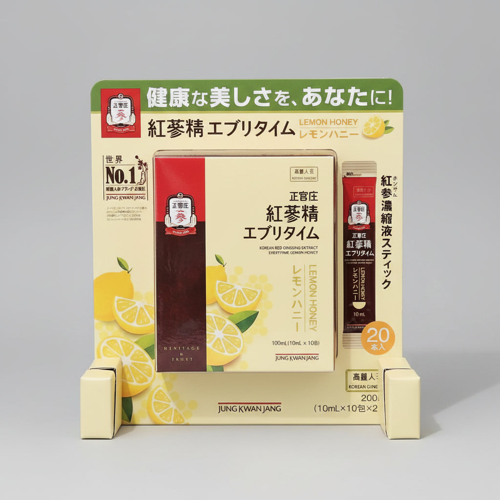 Red Ginseng Extract Everytime Lemon Honey 20 Sticks