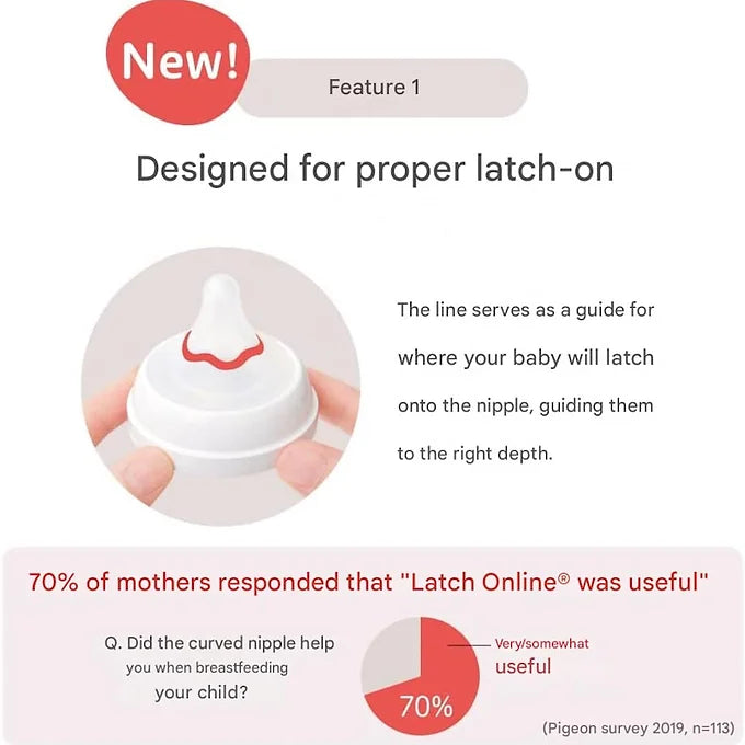 Pigeon Breastfeeding Bottle – Heat-Resistant Glass | Bear