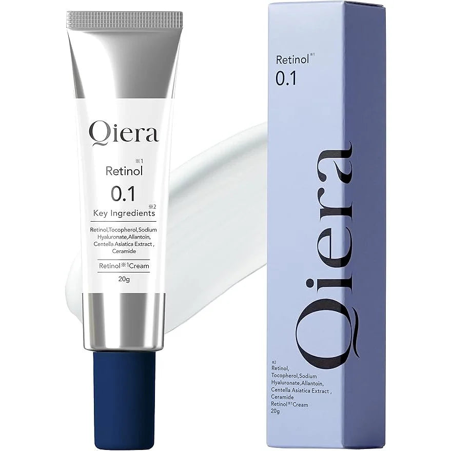 Qiera Retinol 0.1 Cream is an anti-aging treatment cream formulated with 0.1% pure retinol to help improve skin firmness, smooth wrinkles, and enhance skin radiance.