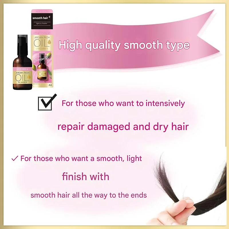 LUCIDO-L Hair Treatment Argan Rich Oil. Enhancing Formula