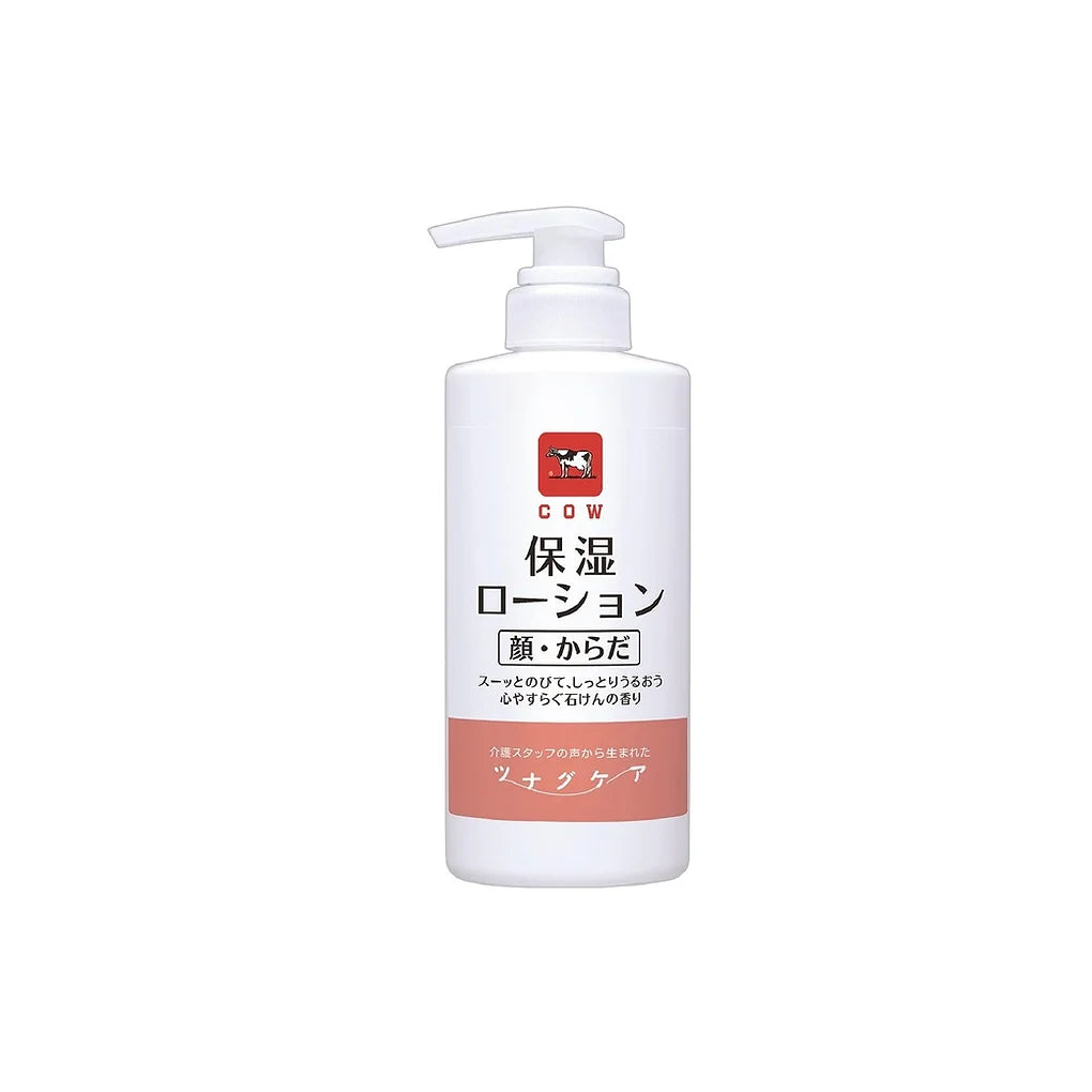 Milk Soap Sunage Care Moisturizing Lotion is a gentle, everyday lotion designed for both face and body, developed in collaboration with care facilities in Japan.