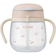 Combi Raku Mug – Leak-Proof Straw, 8.5 fl oz (240 ml), Cherry Blossom – Suitable