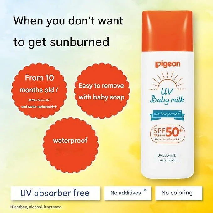 Pigeon UV Baby Milk Waterproof SPF50+ (50 g / 1.8 oz)