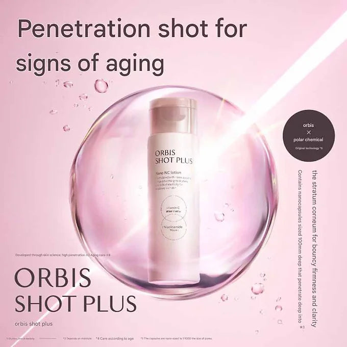 Orbis Shot Plus Skincare Set – Lotion 150 ml + Milk 80 ml + Boost Wash 100 g
