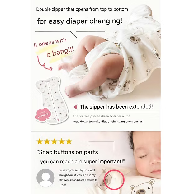 IHDI Certified Coperta Baby Swaddle | Newborn to 6 Months | 100% Organic Cotton
