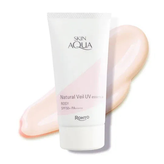 Skin Aqua Natural Veil UV Essence – Rose Tone (For Sensitive Skin)