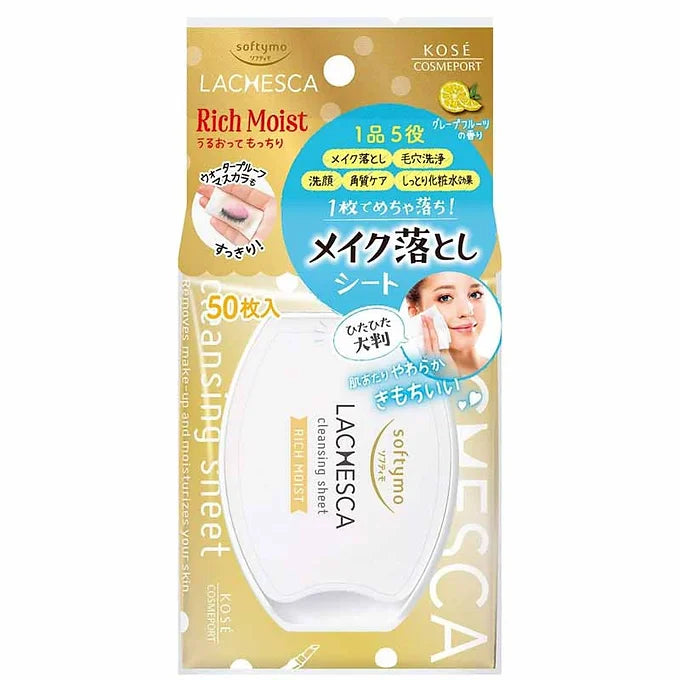 Softymo Lachesca Water Cleansing Sheet Clear – 50 Sheets