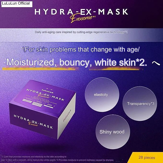 LuLuLun Hydra-EX Mask (Exosome Technology Japan) - 28 Sheets