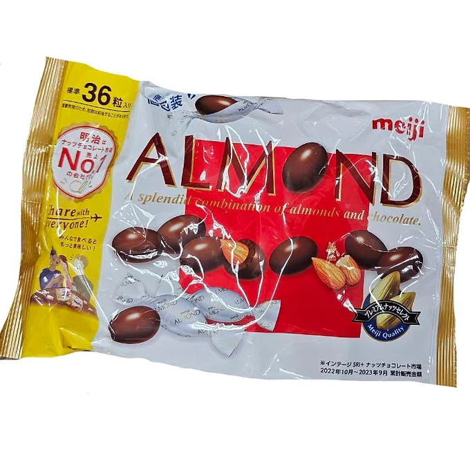 Meiji Almond Chocolate Big Pack, 151g (36 Pieces)