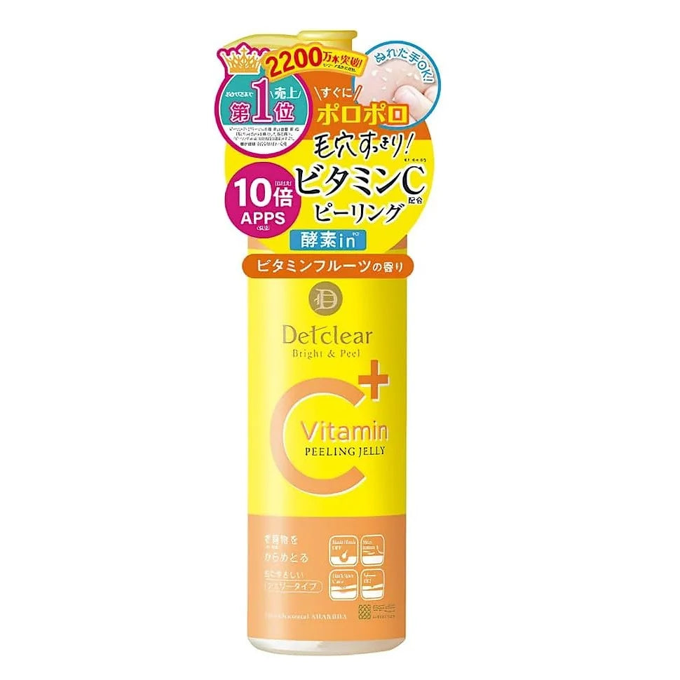 Det Clear Bright & Peel Peeling Jelly | Vitamin Fruit Scent | 6.1 fl oz (180ml)