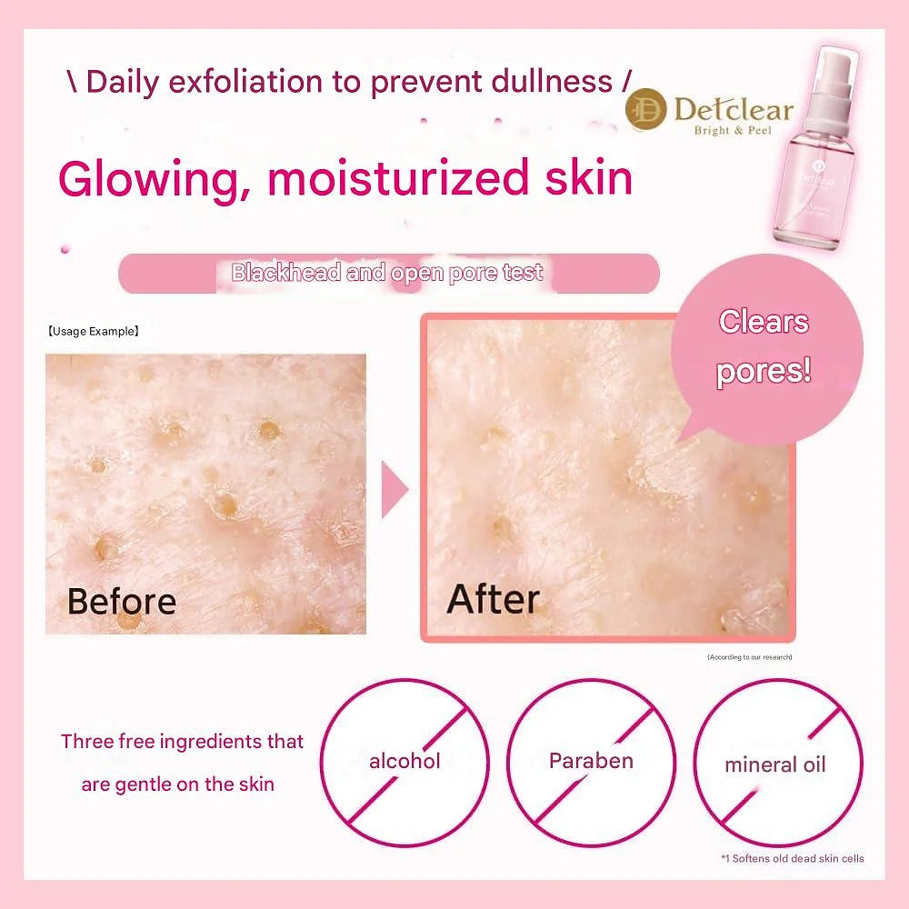 DET Clear Bright & Peel Peel Serum, 1.1 fl oz (33 ml)