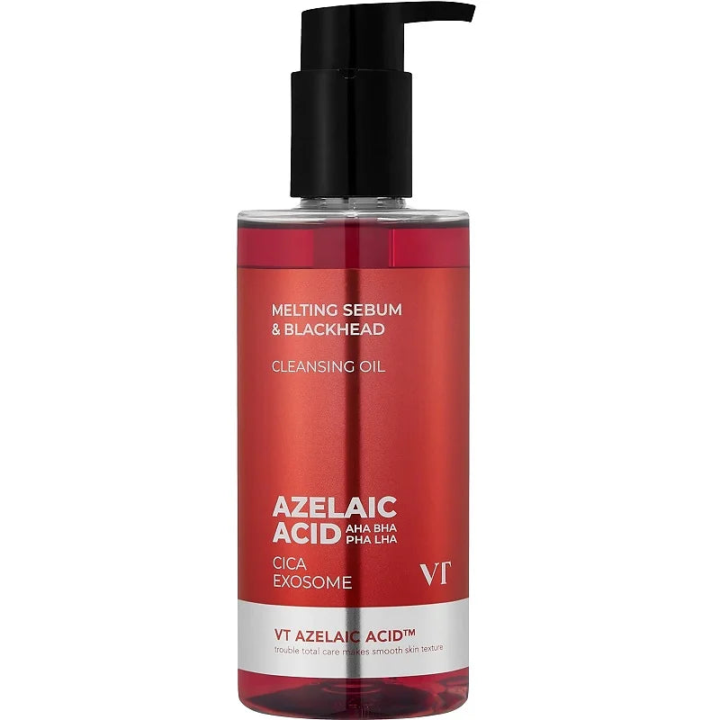 The VT COSMETICS AZ Care Cleansing Oil is a gentle yet effective liquid cleanser designed to remove makeup, sunscreen, and impurities while maintaining the skin’s natural moisture balance.