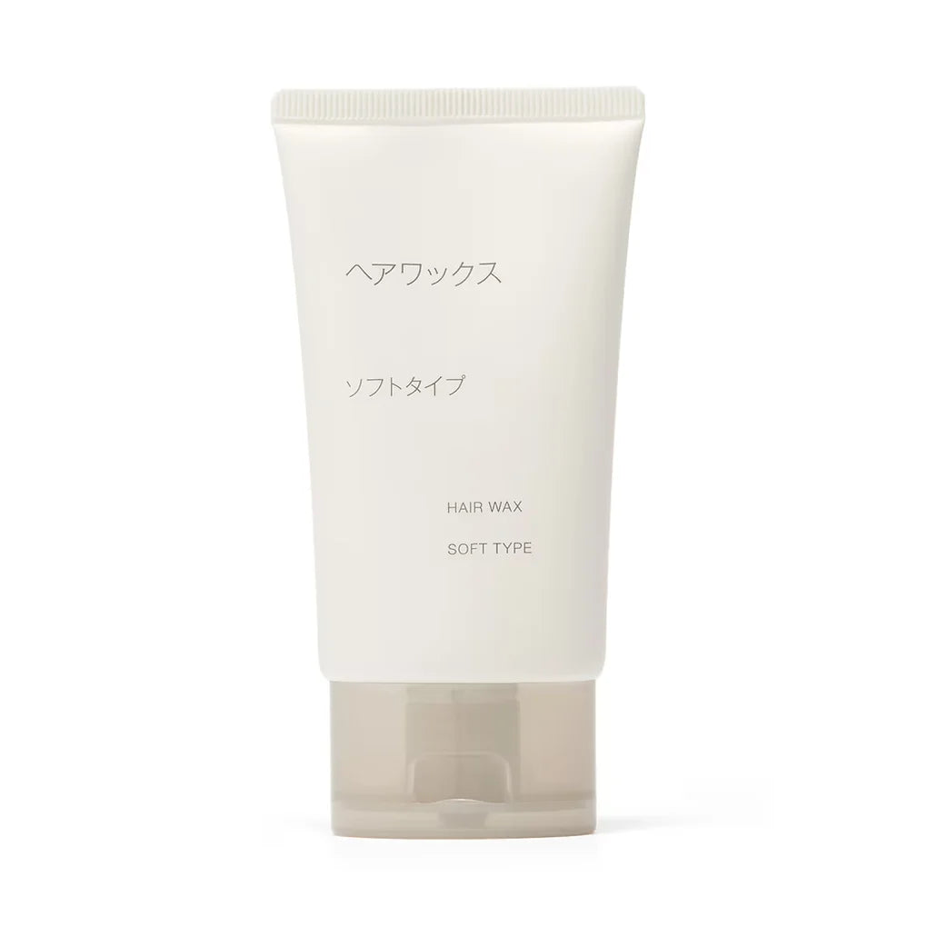 The Muji Hair Wax Soft Type is part of a skincare-inspired haircare series made with 100% naturally derived ingredients* for both scalp and hair.