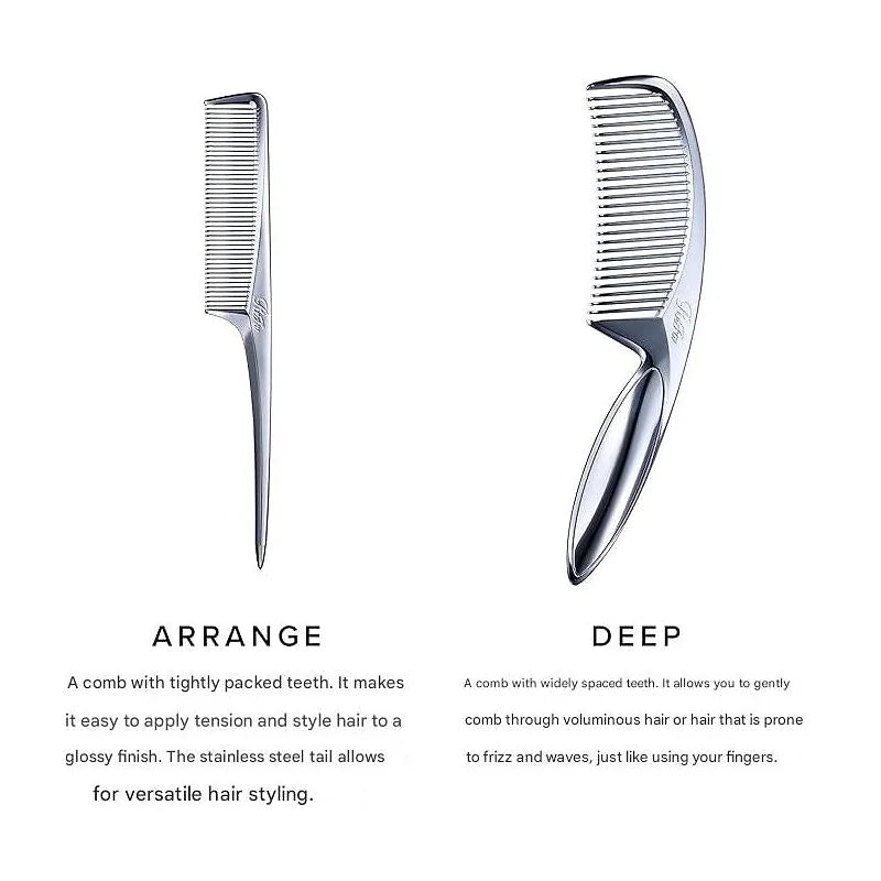 ReFa MARQUISE With Comb - Compact Dual Teeth Hair Comb with Pouch