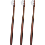 Miracle Toothbrush Clear/Brown 3-Piece Set