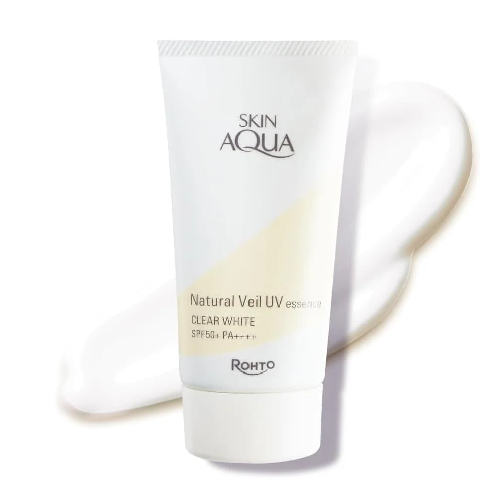 SKIN AQUA Natural Veil UV Essence – Clear White