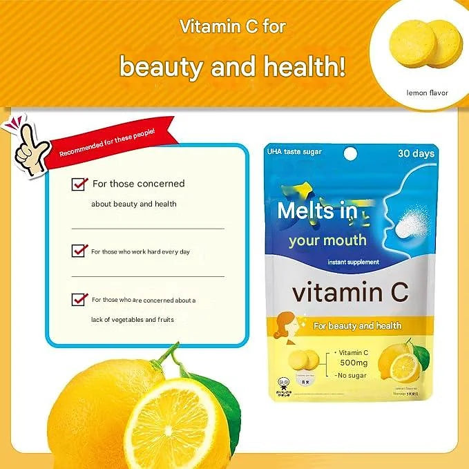 UHA Mikakuto Instant Supplement Vitamin C (30-Day Supply)