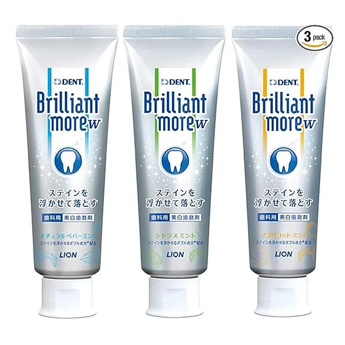 Lion Dental Material Paste Whitening Brilliant More Double (3.2 oz) (90 g)