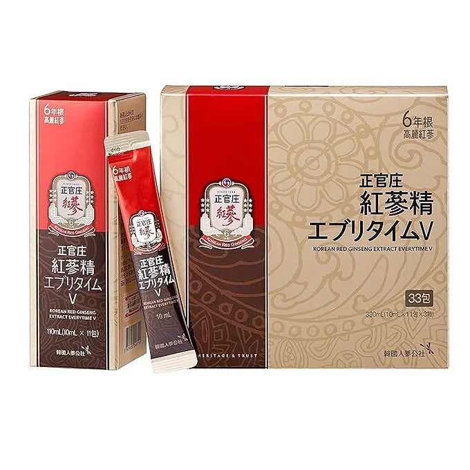 CheongKwanJang Korean Red Ginseng Extract Packets (10ml × 33 Pack)