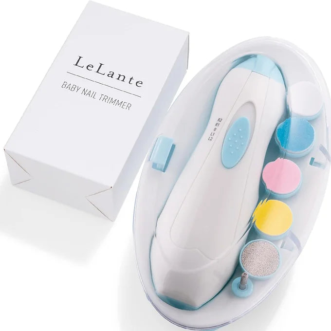 LeLante Baby Electric Nail File | Safe & Gentle Nail Clippers for Babies