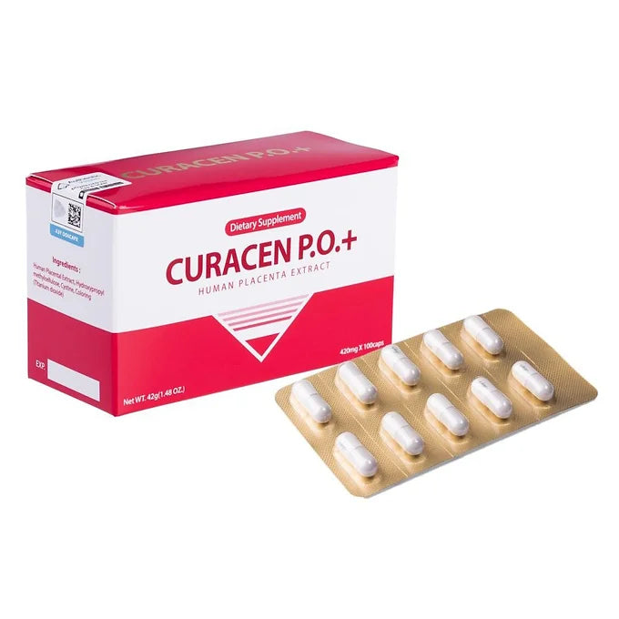 Curacen P.O.+ Placenta Supplement — 100 Capsules