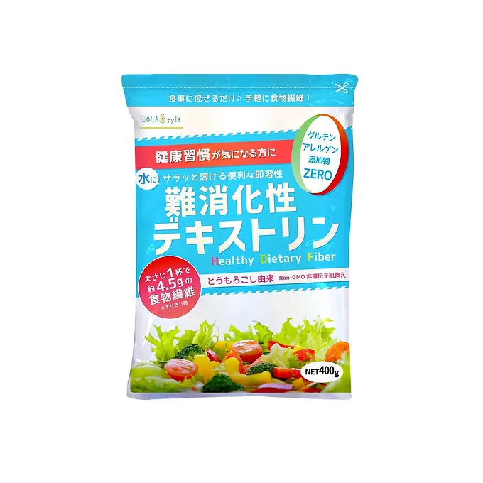 LOHAStyle Indigestible Dextrin, Granules, 14.1 oz (400 g), Approx. 40 Day Supply