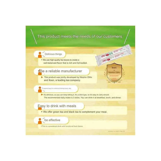 Nisshin Oillio Green Tea With Dietary Fiber