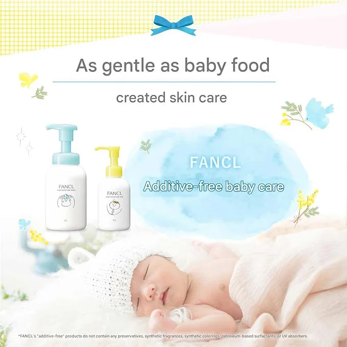 FANCL Baby Whole Body Foam Wash | 10.1 fl oz (300 ml) | Gentle & Additive-Free