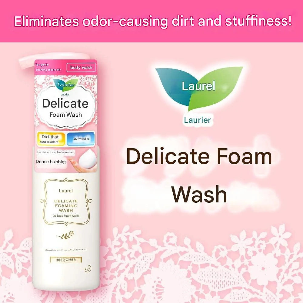 Laurier Delicate Foam Wash 5.1 fl oz (150 ml)(Full Body Wash for Delicate Zones)
