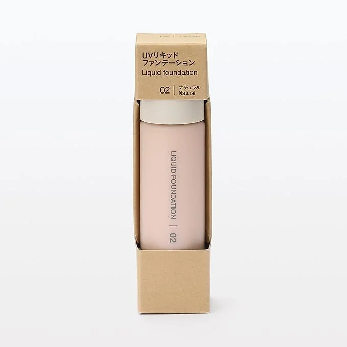 MUJI UV Liquid Foundation SPF40 PA++++ – Natural, 1.0 fl oz (30 ml)
