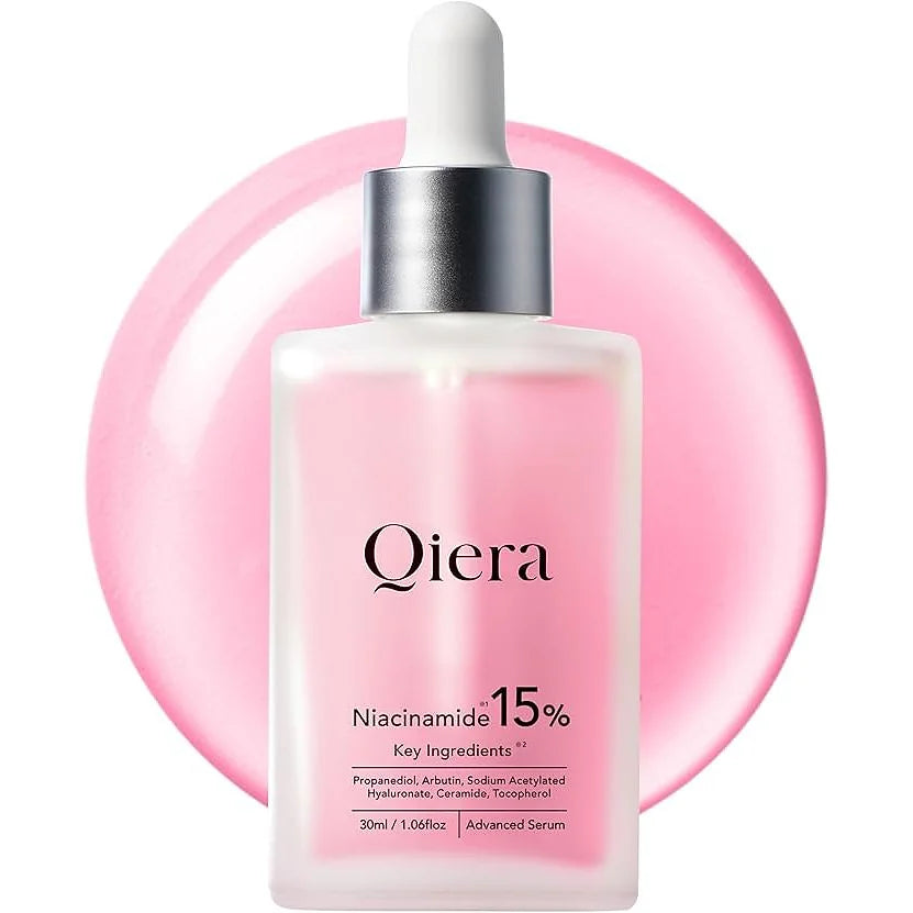 Qiera Niacinamide Serum is a brightening and pore-refining serum formulated with 15% high-concentration niacinamide.