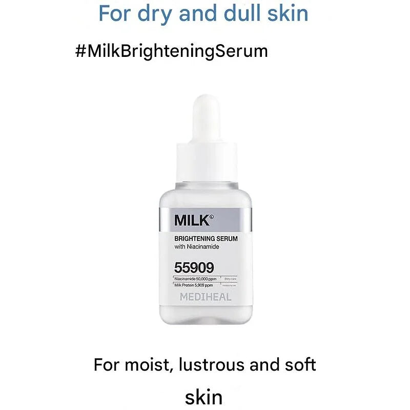 MEDIHEAL Milk Brightening Serum – 40 ml (1.4 fl oz)