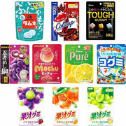 10 Assorted Japanese Gummies | Mixed Flavors & Textures | Morinaga & Other Brand