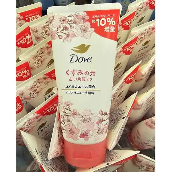 Dove Clear Renew Face Wash with Sakura & Rice Bran, 130g