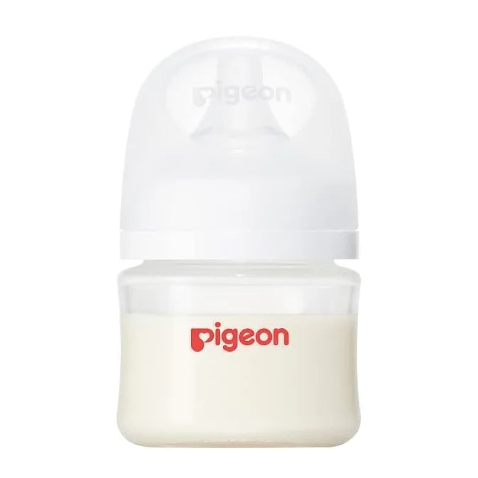 Pigeon Heat-Resistant Glass Nursing Bottle & Nipple – 2.7 fl oz (80 ml)
