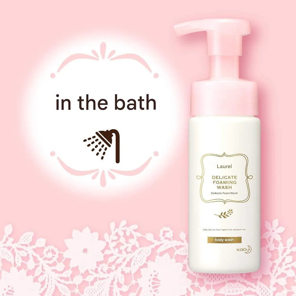 Laurier Delicate Foam Wash 5.1 fl oz (150 ml)(Full Body Wash for Delicate Zones)