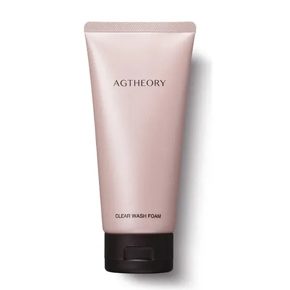 AGTHEORY Clear Wash Foam is a cream-type facial cleanser that creates a rich, whipped-cream-like lather to gently envelop the skin.