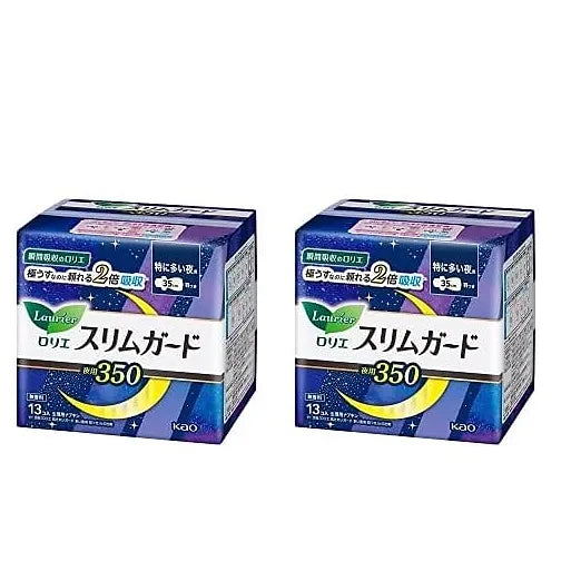 Laurier Slim Guard Night 35 cm – 2 Packs (13 Pads × 2 = 26 Pads)