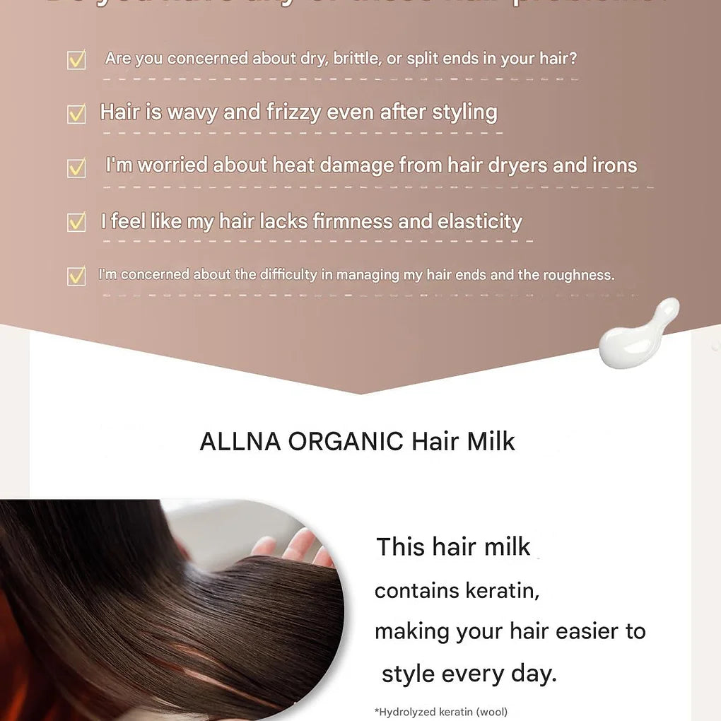 Orna Organic, Hair Milk, Damage Care, Botanical Aroma Scent  5.1 fl oz (150 ml)