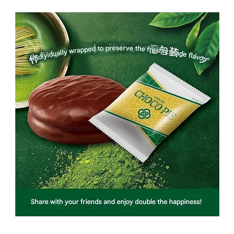 Lotte Choco Pie Party Pack | Teamaker's Masterpiece Dark Matcha