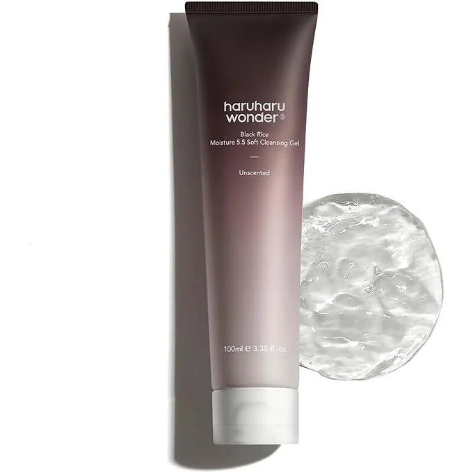 Haruharu Wonder Black Rice Moisture 5.5 Soft Cleansing Gel – 100 ml (3.4 fl oz)