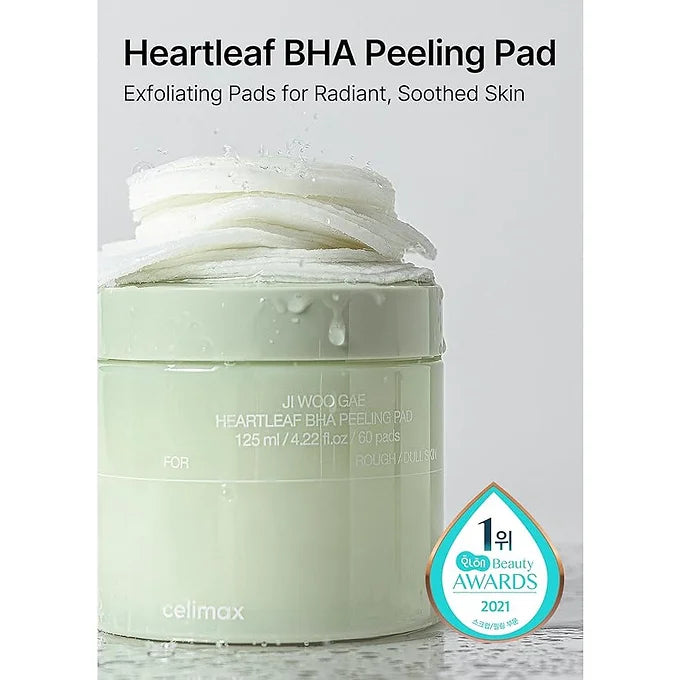 Celimax Heartleaf BHA Pads – 60 Sheets
